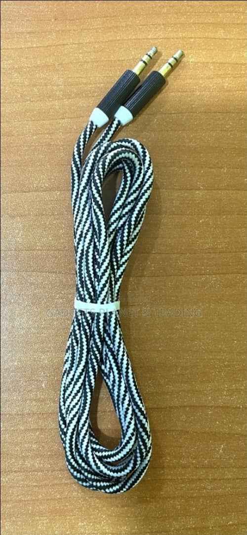 Aux Cable Jack to Jack Pin to Pin Mesh Cable | 1.8m